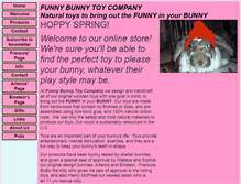 Tablet Screenshot of funnybunnytoyco.com